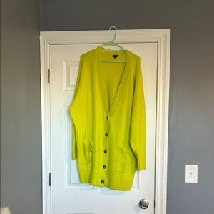 Torrid Bright Yellow Cardigan Sweater